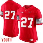 Youth NCAA Ohio State Buckeyes Only Number #27 College Stitched Diamond Quest Authentic Nike Red Football Jersey AN20V70OS
